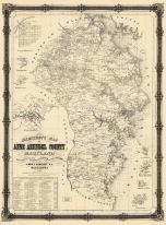 Anne Arundel County 1860 Wall Map 24x32, Anne Arundel County 1860 Wall Map
